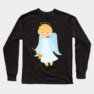 Cute Christmas Angel Long Sleeve T-Shirt